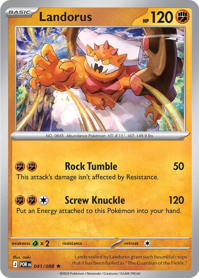 Perfect Order Landorus [Holo] Pokémon card